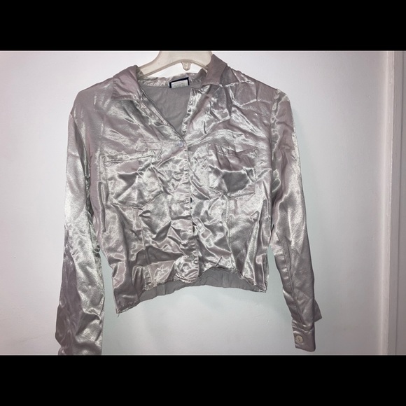 Silver Button Up - Picture 1 of 3